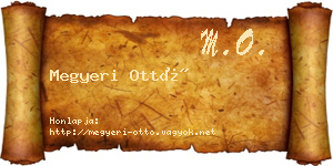 Megyeri Ottó névjegykártya
